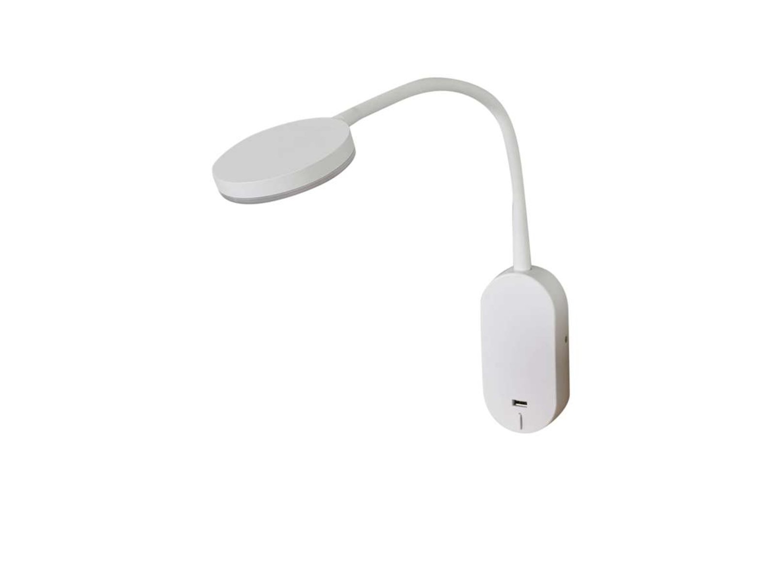 Milow LED Aplică de Perete USB White - Lindby