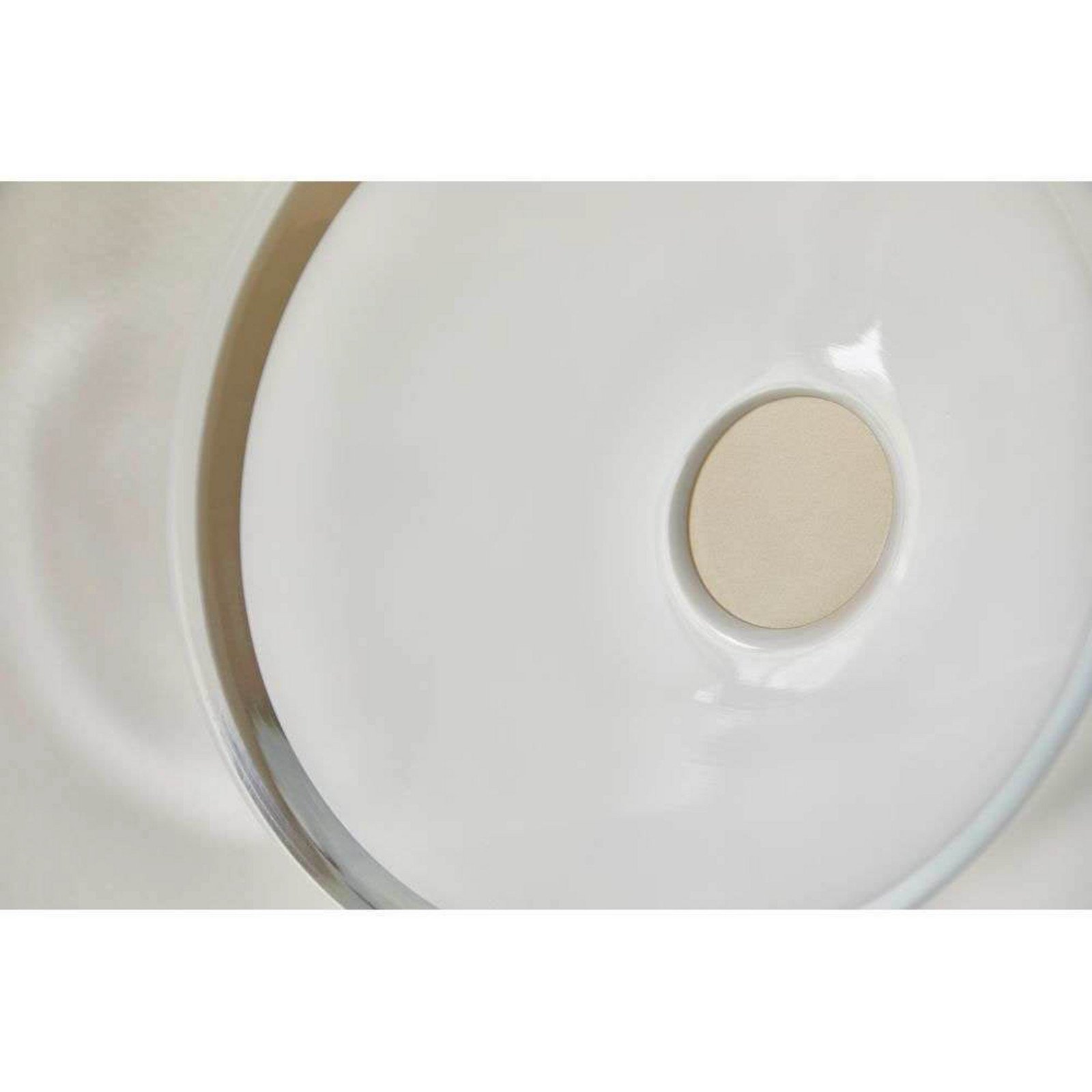 LOOM DESIGN aplică de perete LED Solene albă sticlă Ø 20 cm - Camera de zi / sufragerie - Modern - alb fildeș