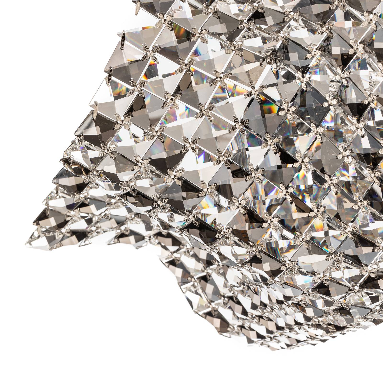 Schuller valencia mennyezeti lámpa saten, kristály, 41 cm