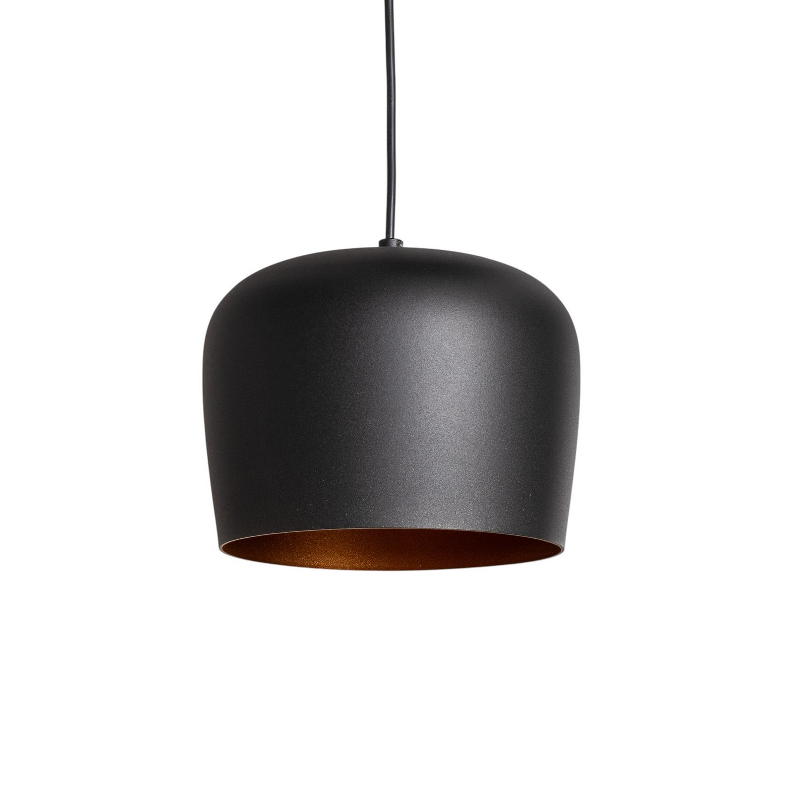 Berceste N-1410 pendant light, black metal, 3-bulb, linear