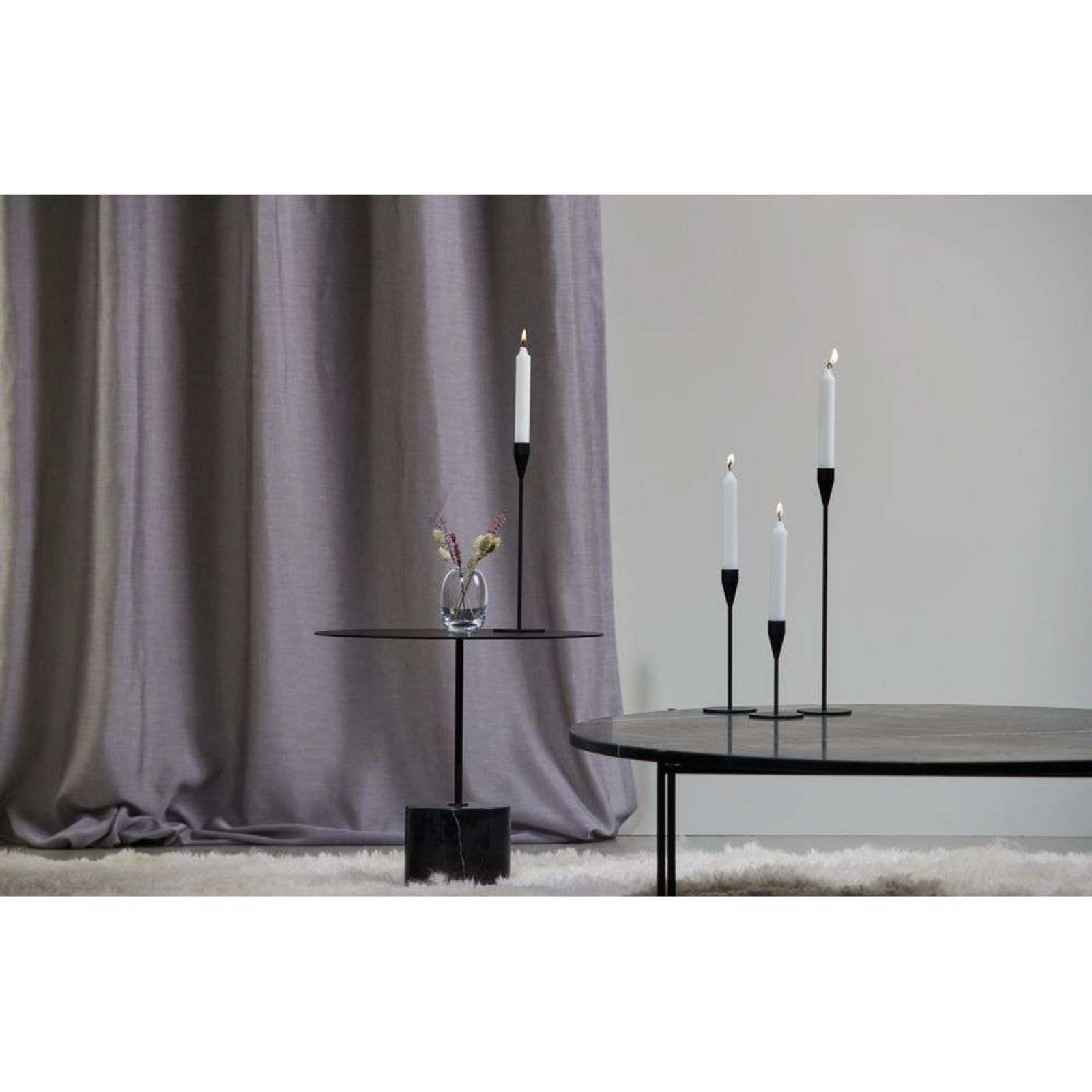 Venus Candle Holder H21 Black - Piet Hein