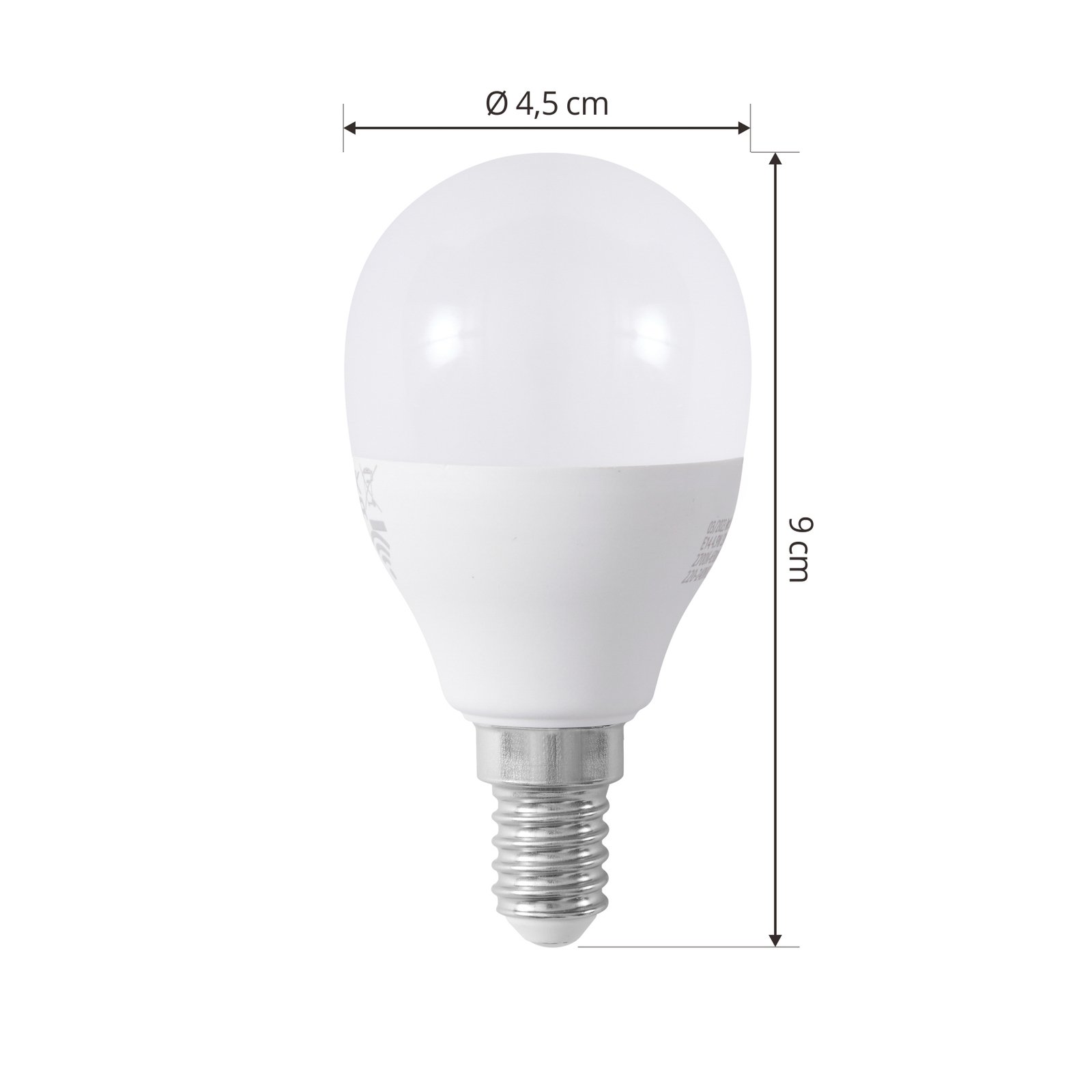 LUUMR Smart teardrop LED bulb E14 4.9W Tuya WLAN matt CCT