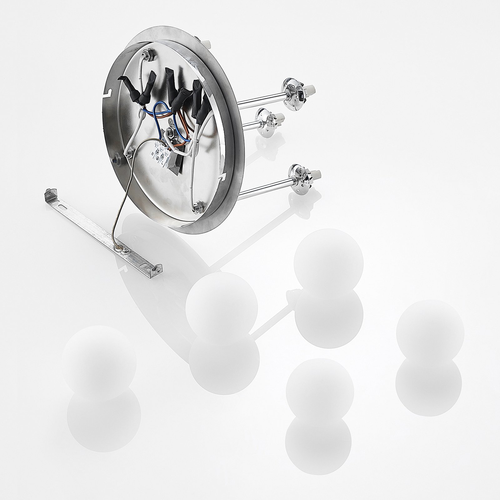 Chrissy 5 Stropna lampa Ø25 Opal/Krom - Lindby