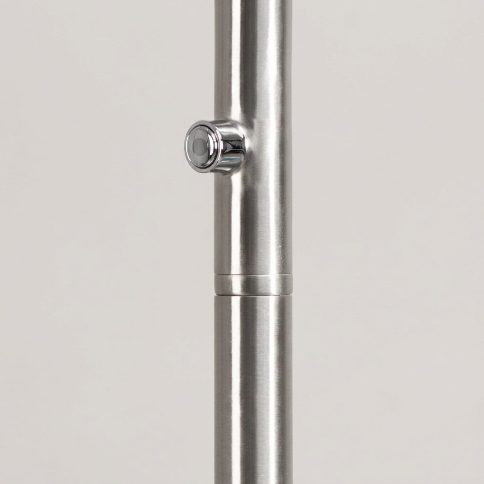 LED-Stehlampe Velara nickelfarben Höhe 175 cm, Metall Dimmer