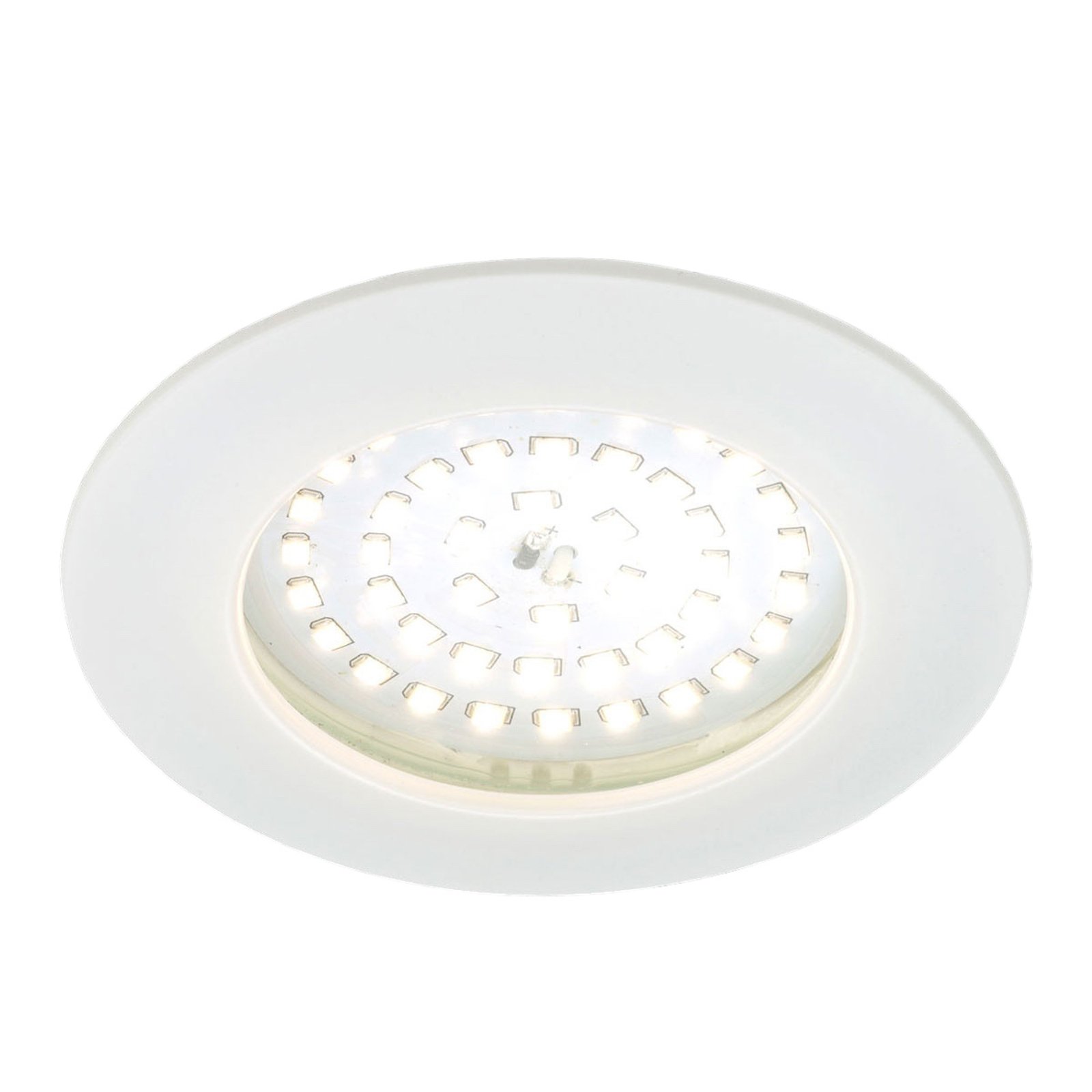 Accentgivande LED-inbyggnadsspot Paul vit