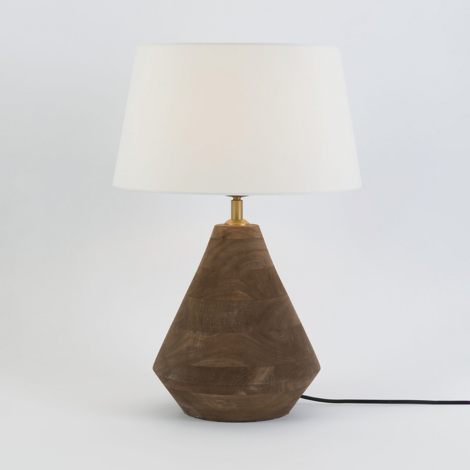 Bordlampe CAPANNE, natur/écru, høyde 37 cm, mangotre, E27