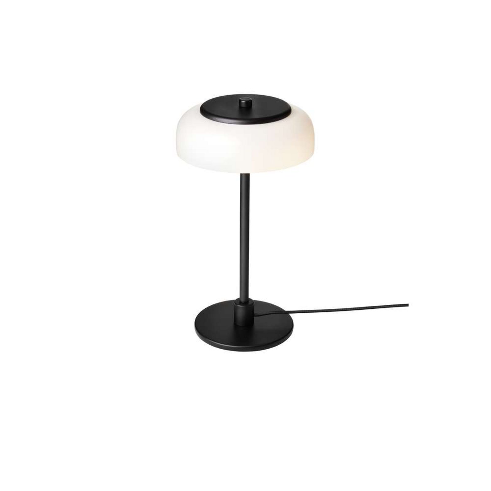 Nuura LED-laualamp Blossi, kõrgus 31 cm, must/opaal