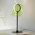 Paul Neuhaus Candeeiro de mesa LED Zula, verde, altura 42 cm