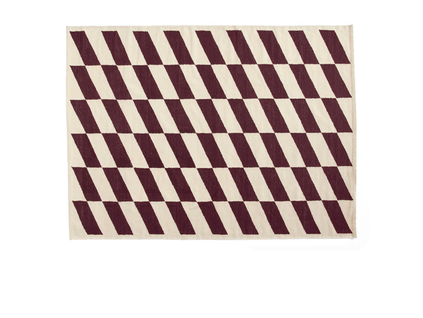 Shift Kelim Rug 170x240 Burgundy - Hay