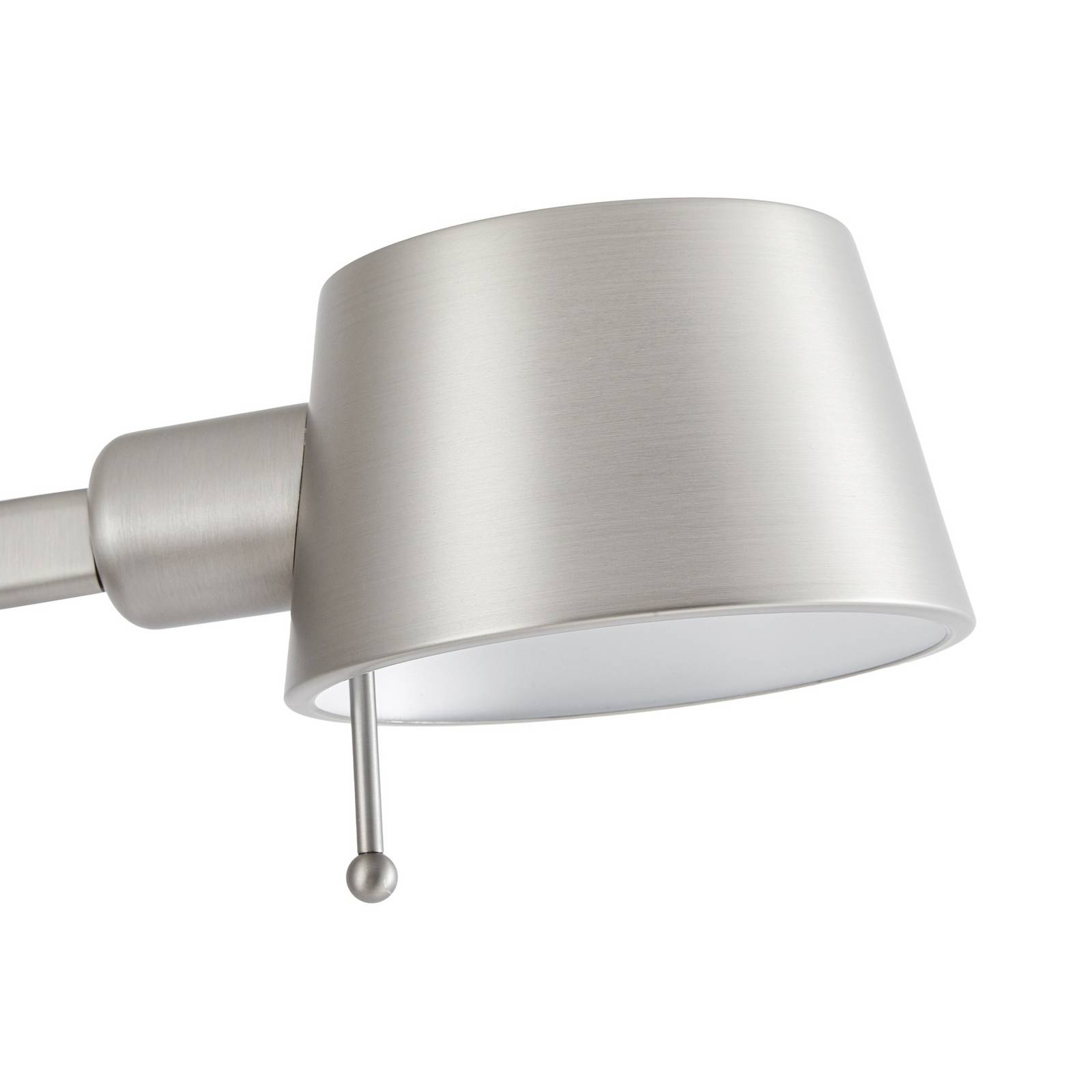 Lucande Lampa stojąca Silka, 216 cm, nikiel satynowy, regulowana