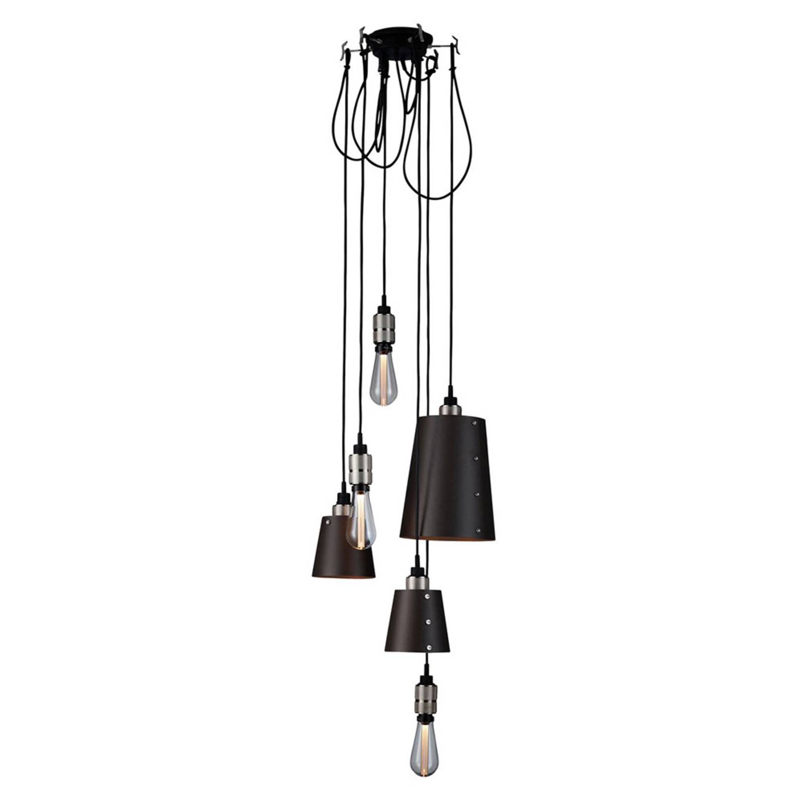Buster + Punch Hooked 6.0 mix graphite/steel, for Living / Dining Room, steel, E27, 40 W