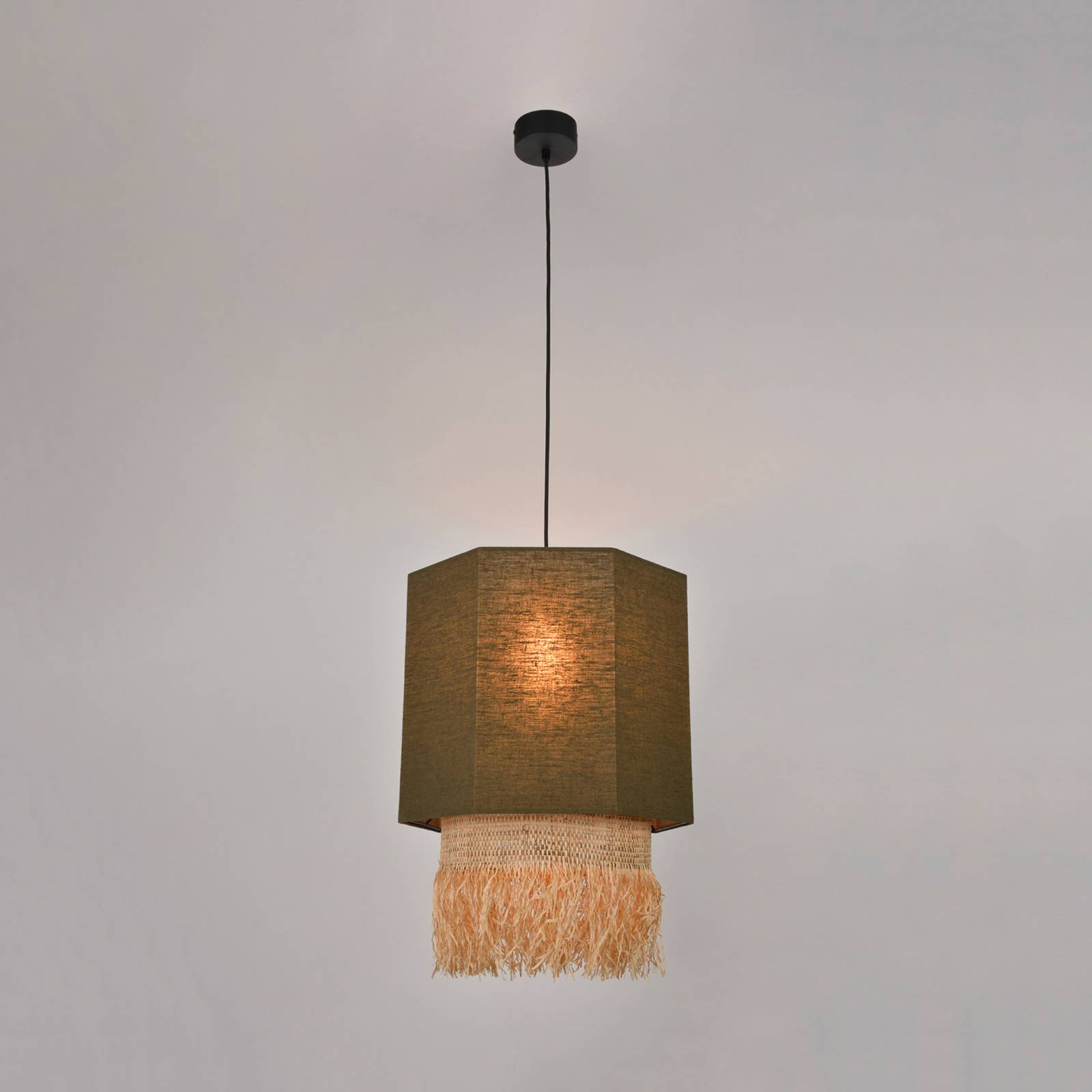 Lampa wisząca MARKET SET Marrakech, 38x54cm, khaki