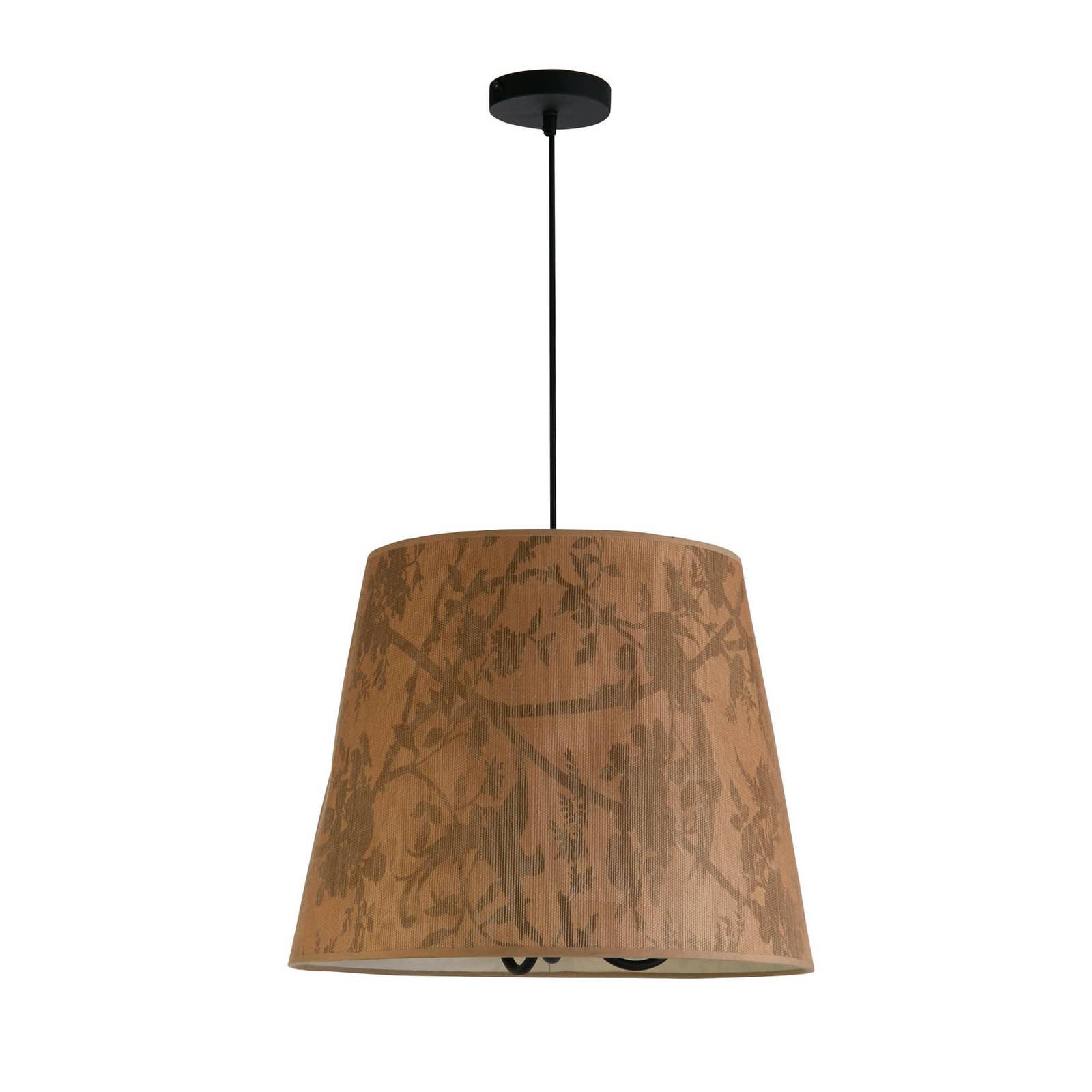 Hängeleuchte Isla Ø 45 cm braun beige Bambus Stahl