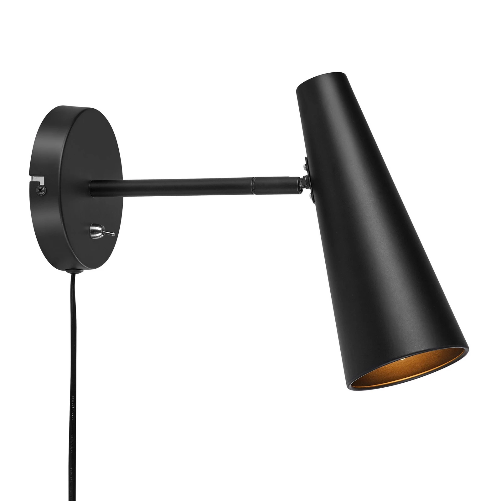 Peak wall spotlight, 1-bulb, black