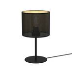 Lampa stołowa Jovin, wysokość 34cm, czarna/złota