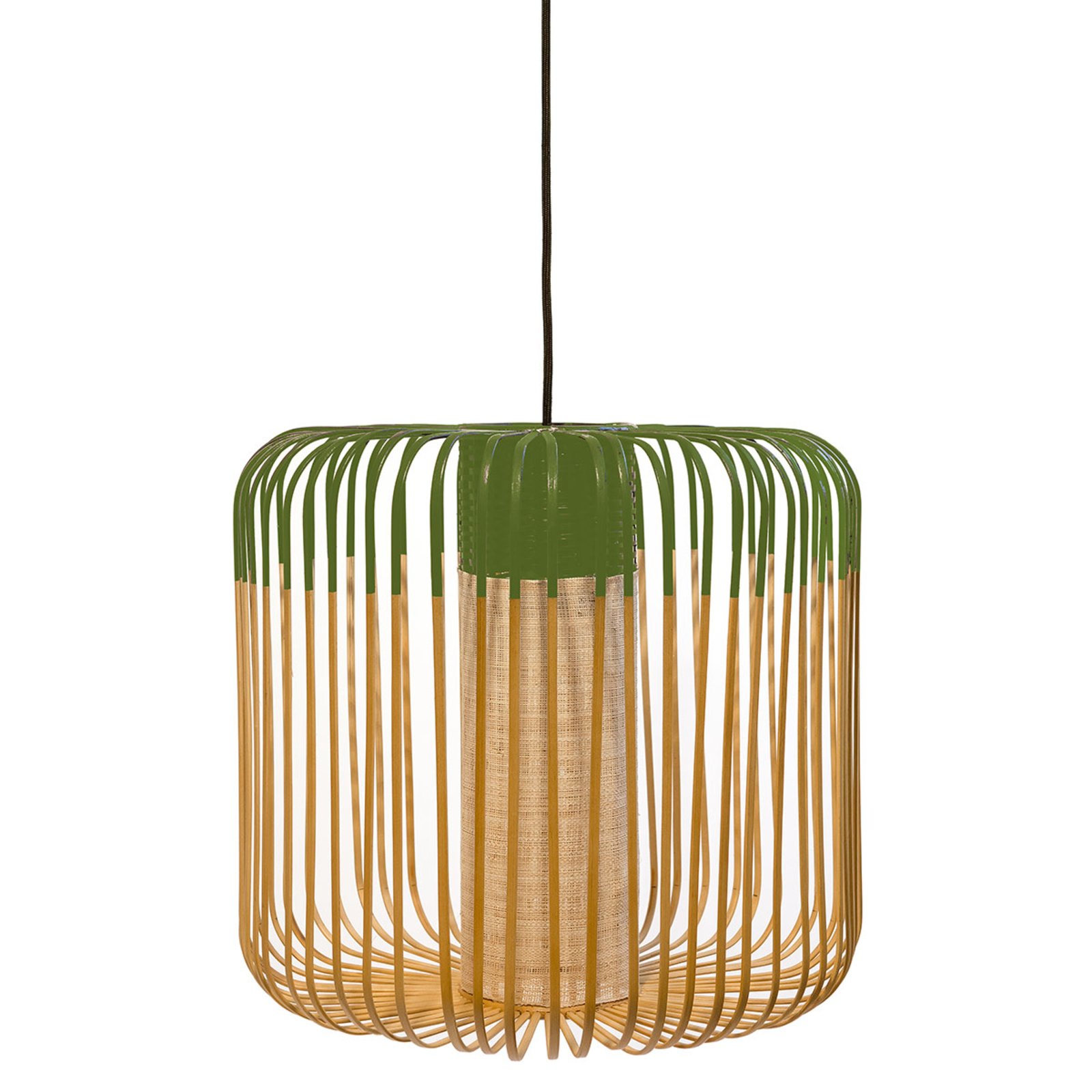 Forestier Bamboo Light M rippvalgusti 45 cm roheline