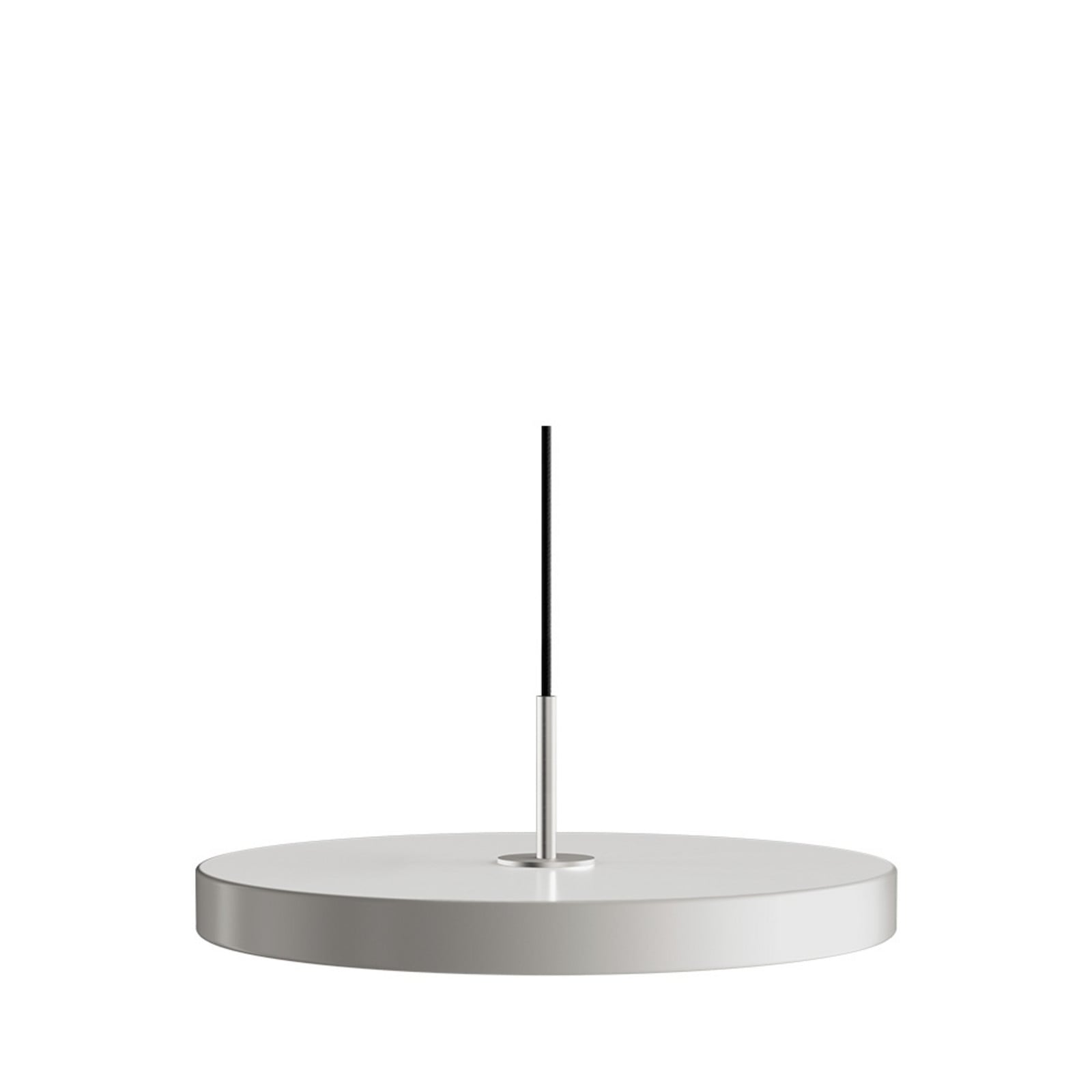 Asteria Plus pendellampe, Ø 43 cm, lysegrå/stål UMAGE - Stue - Metal billede