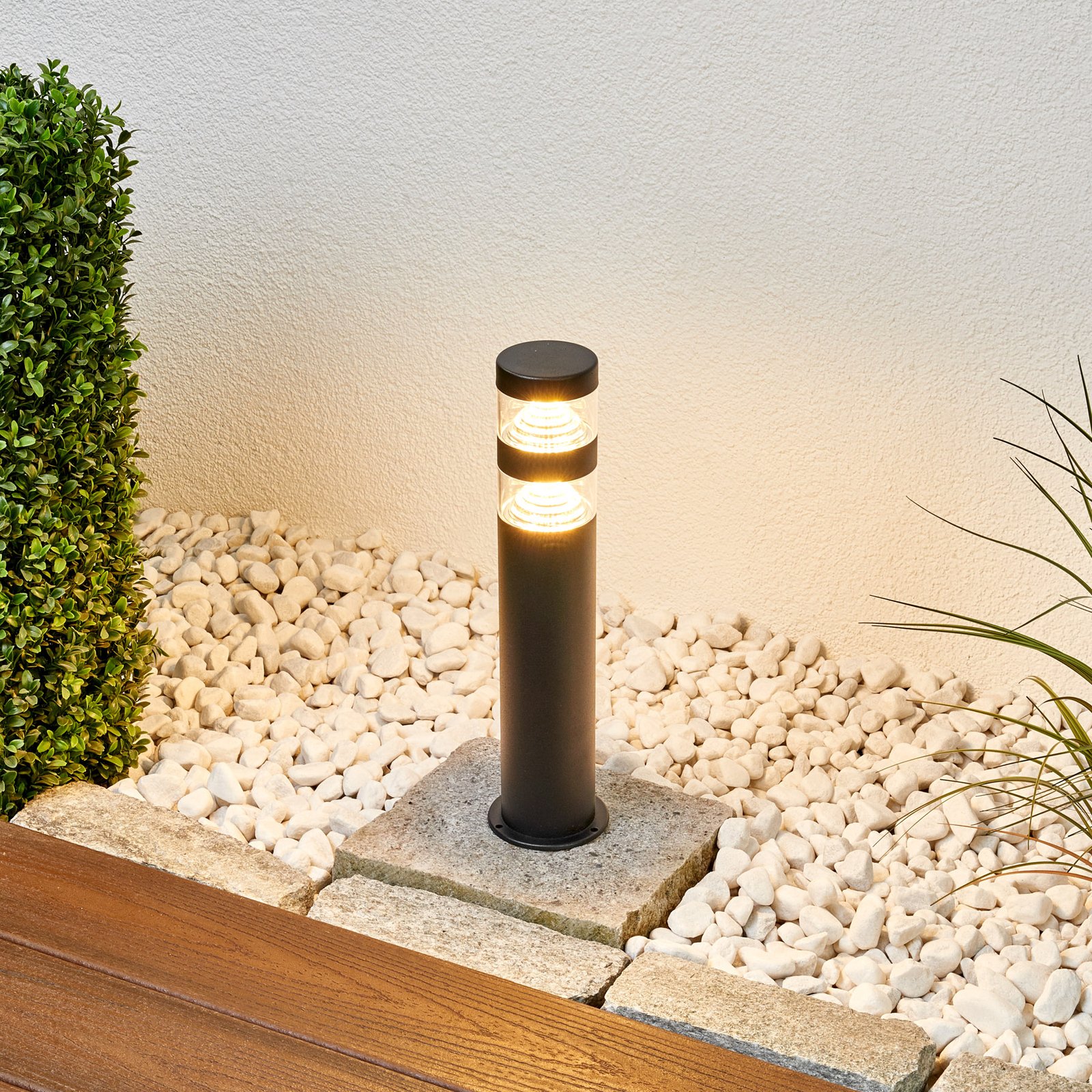 Lanea LED Tuinlamp Black/Clear - Lindby