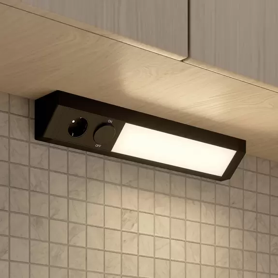 Lampenwelt Arcchio Mitari LED-Unterbauleuchte, schwarz