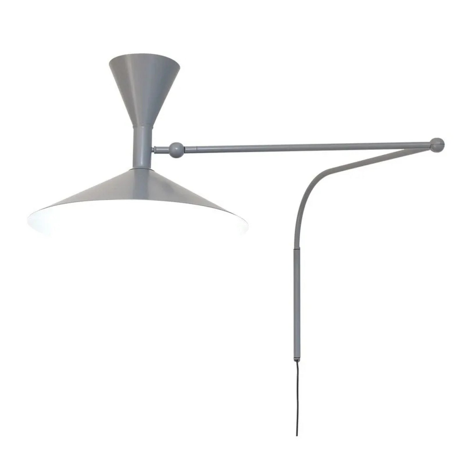 Lampe de Marseille Applique da Parete Matt Grey - Nemo Lighting