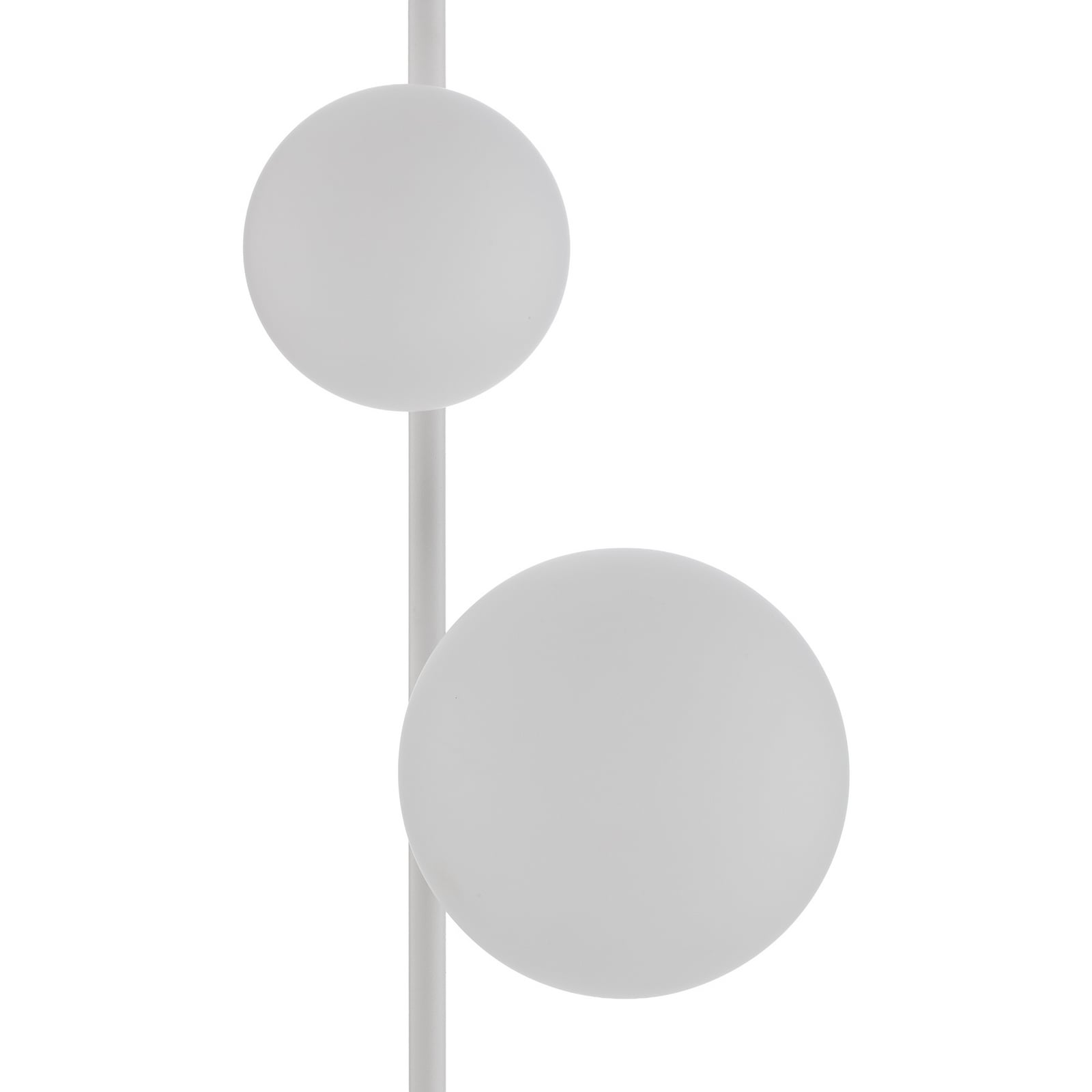 Stehleuchte Etno LP4, weiß, Glas/Stahl, Höhe 140 cm, G9