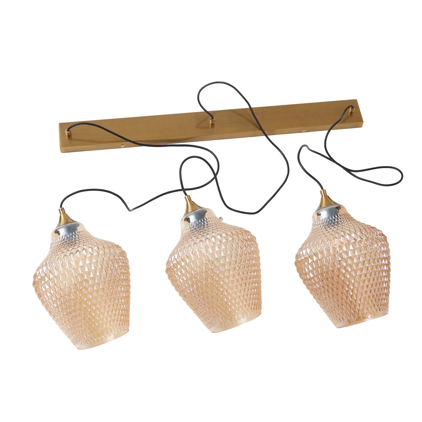 Drakar 3 Pendant Ø22 Amber - Lindby
