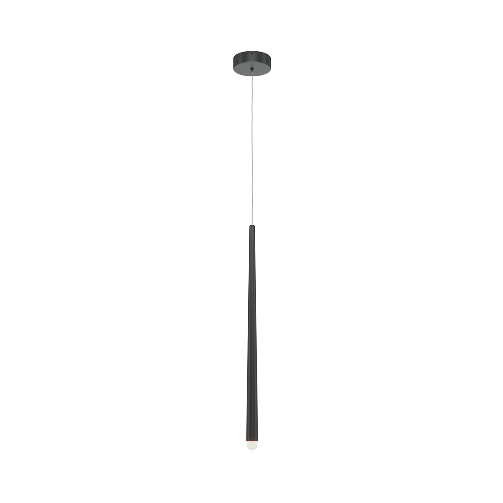 Maytoni Cascade LED-pendellampa, svart, 1-ljus