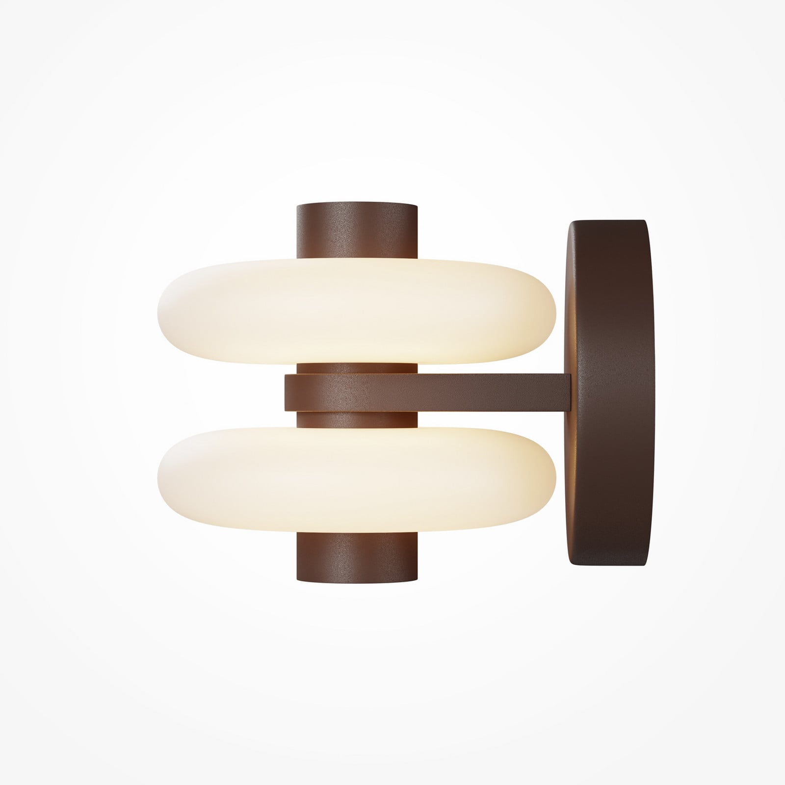 Maytoni Aplică de perete LED Nuvem maro sticlă opală înălțime 15 cm dimabil - Camera de zi / sufragerie - Modern - maro bej