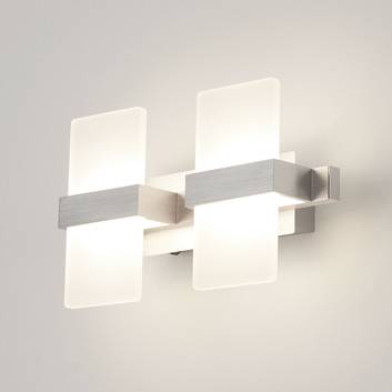 LED wall light Platon, 2-bulb