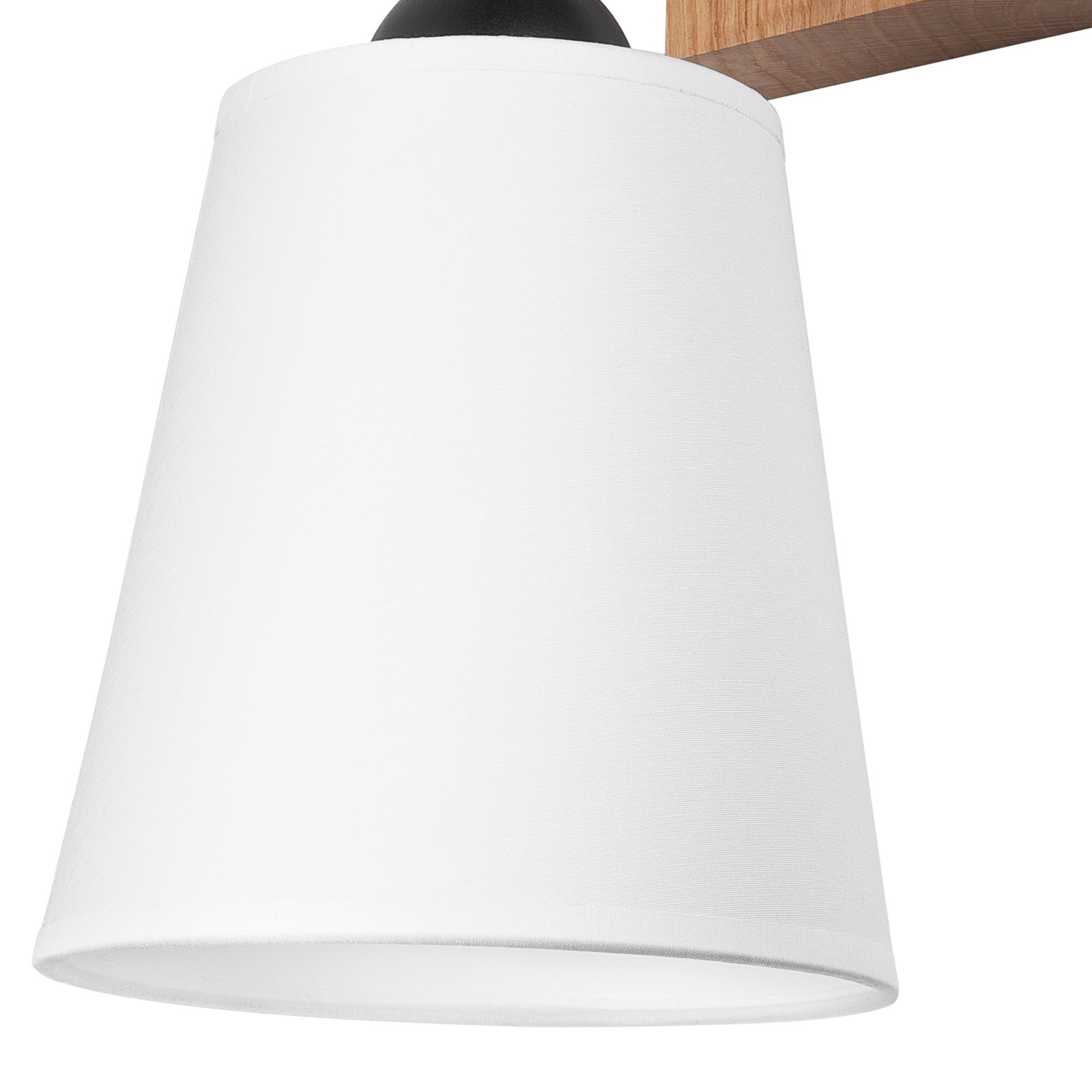 Envostar Risco wall light 1-bulb fabric shade white