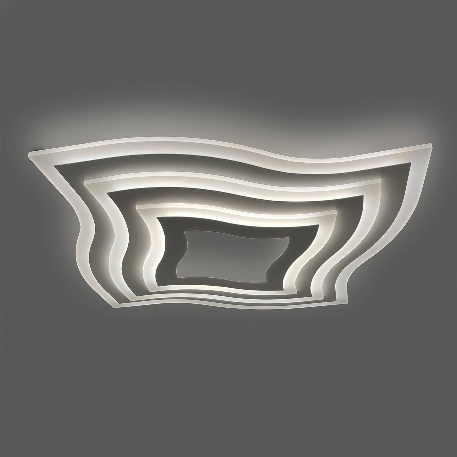 Image of FISCHER & HONSEL Plafoniera LED Gorden, arcuata, CCT, 60 cm