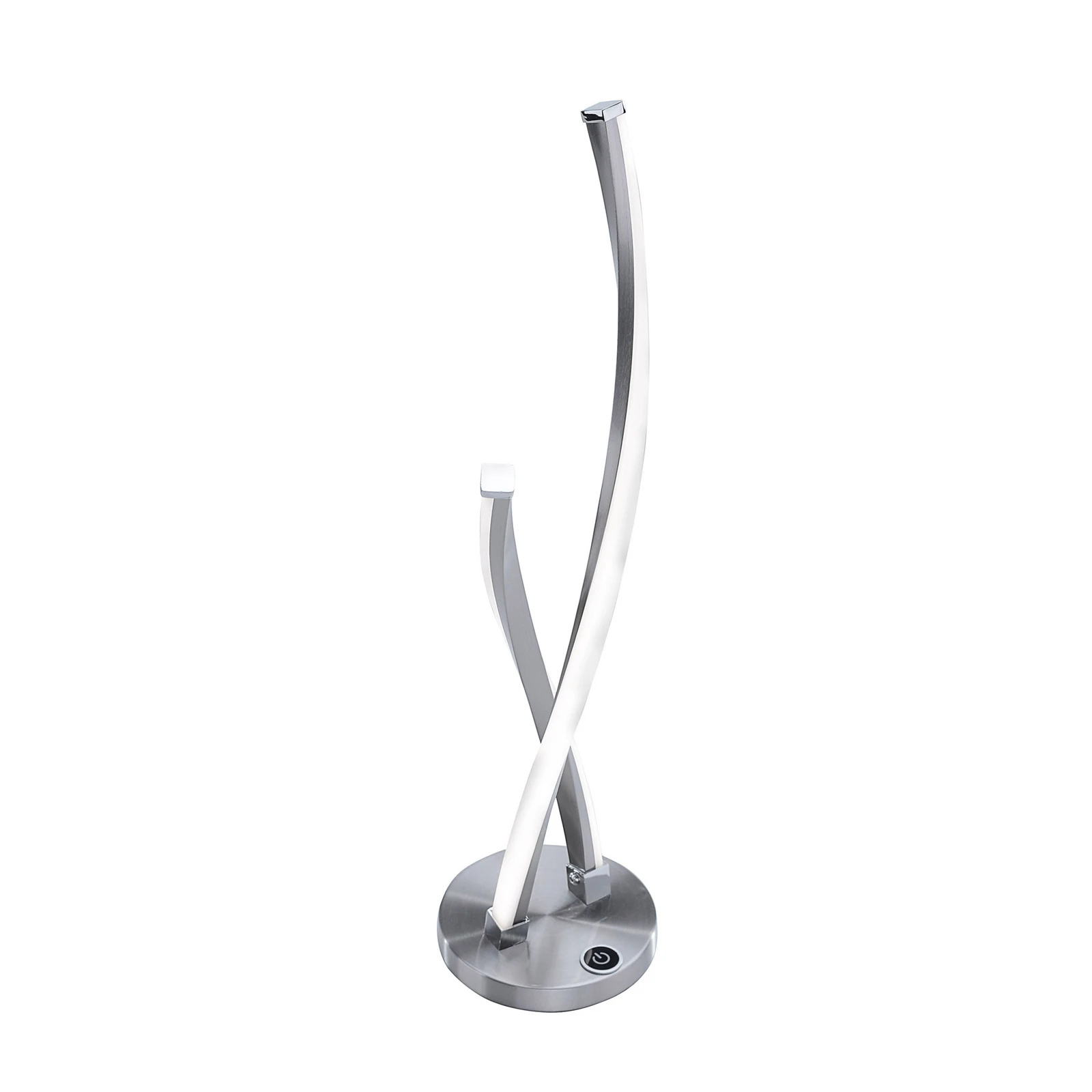 Lampe à poser LED Polina de Paul Neuhaus, argent, métal, à intensité variable