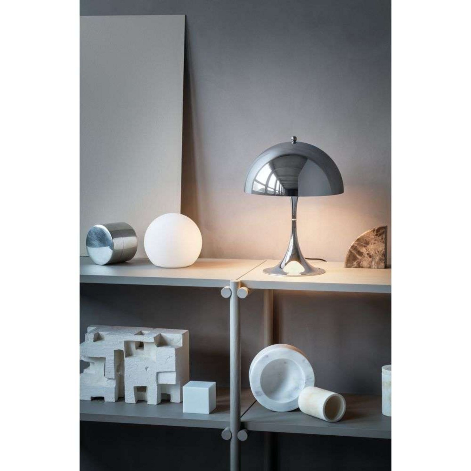 Panthella Table Lamp Lamp 250 Chrome - Louis Poulsen