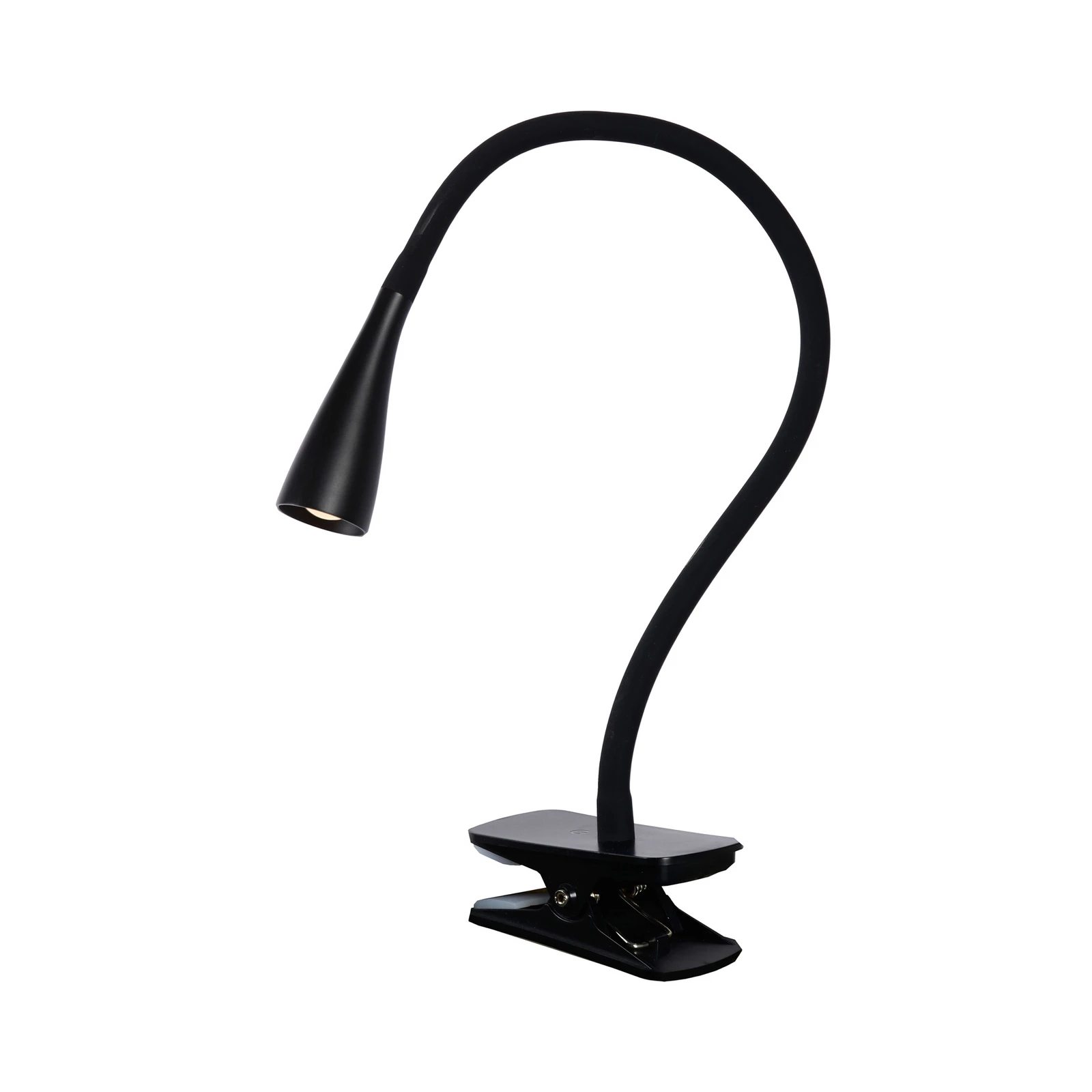 LED-Klemmleuchte Zozy, schwarz, 3-StepDim, Flexarm