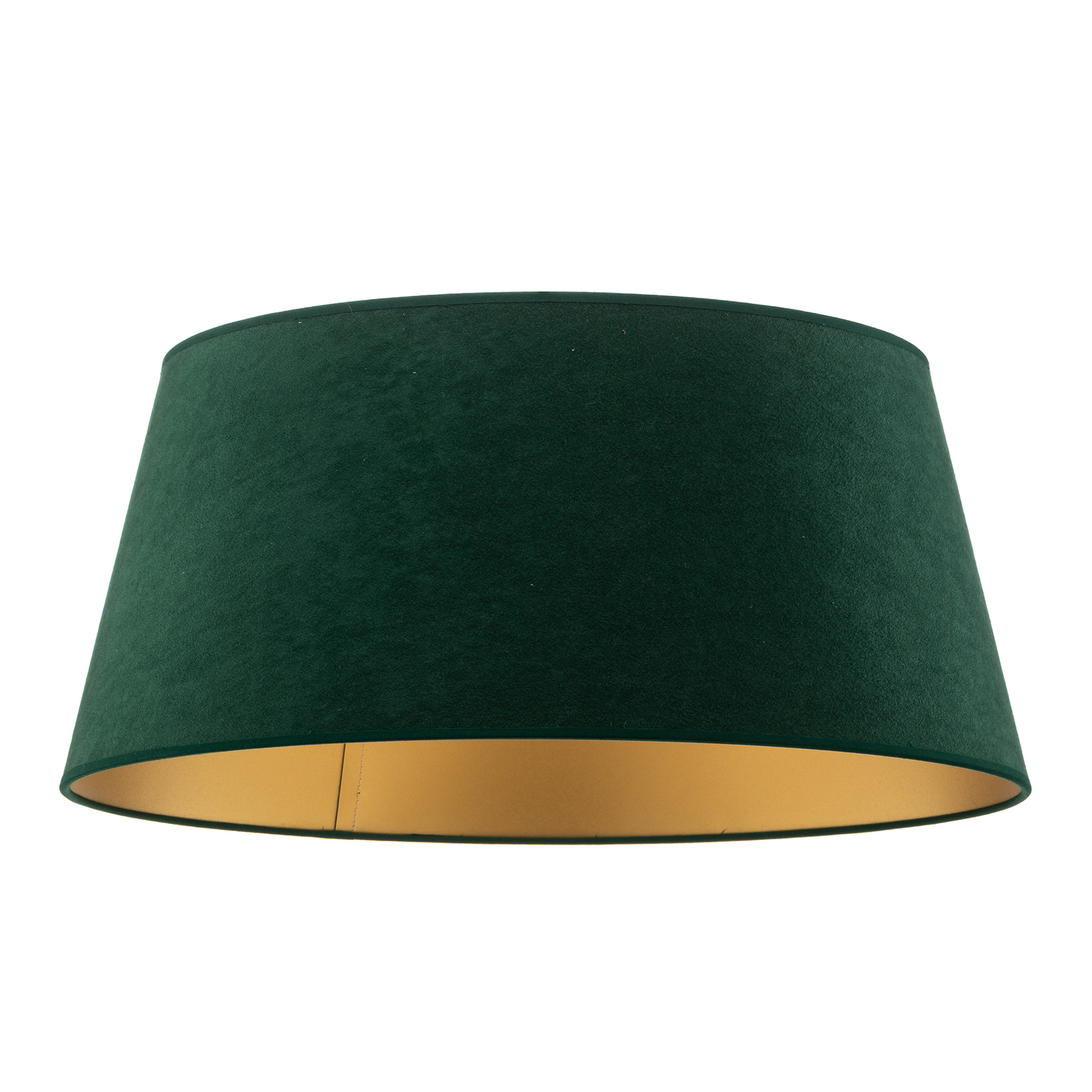 Cone lampshade height 22.5 cm, dark green/gold