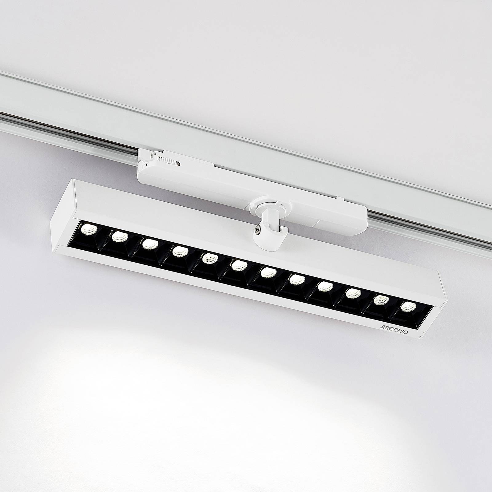 Arcchio Arcchio Millay LED track spotlight white 4,000 K | Aluminium