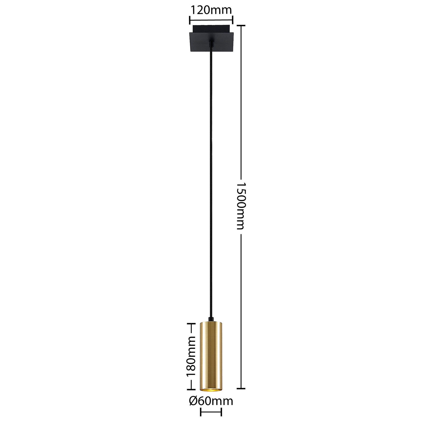 Raisan Pendel Brass - Lindby