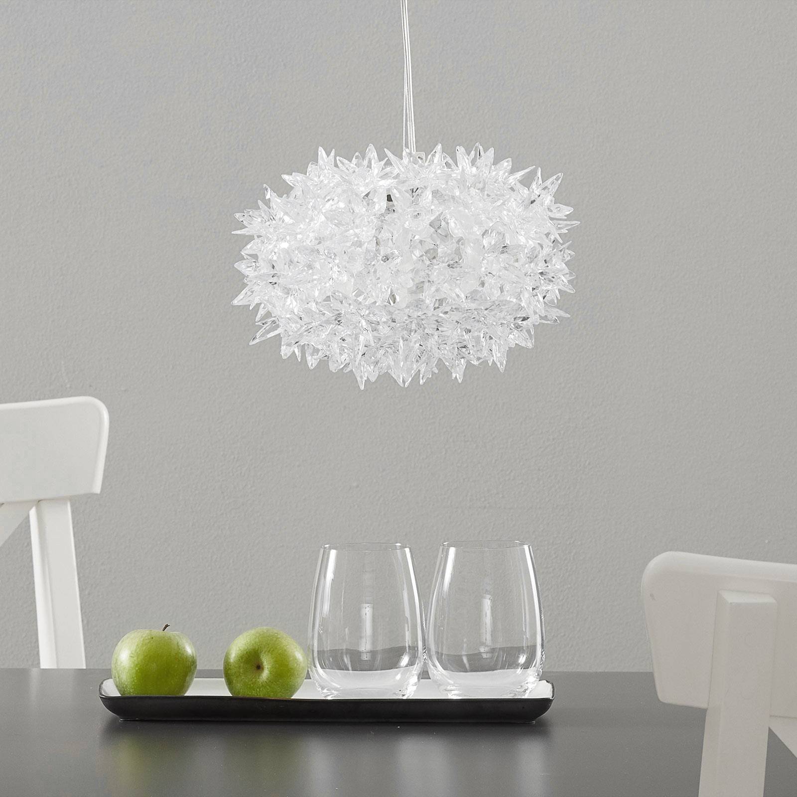 Kartell Bloom S2 żyrandol LED, przezroczysty