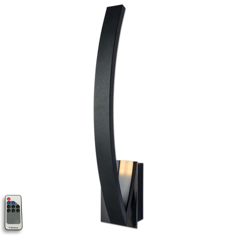 LED-Wandleuchte Umbra indirekt strahlend schwarz