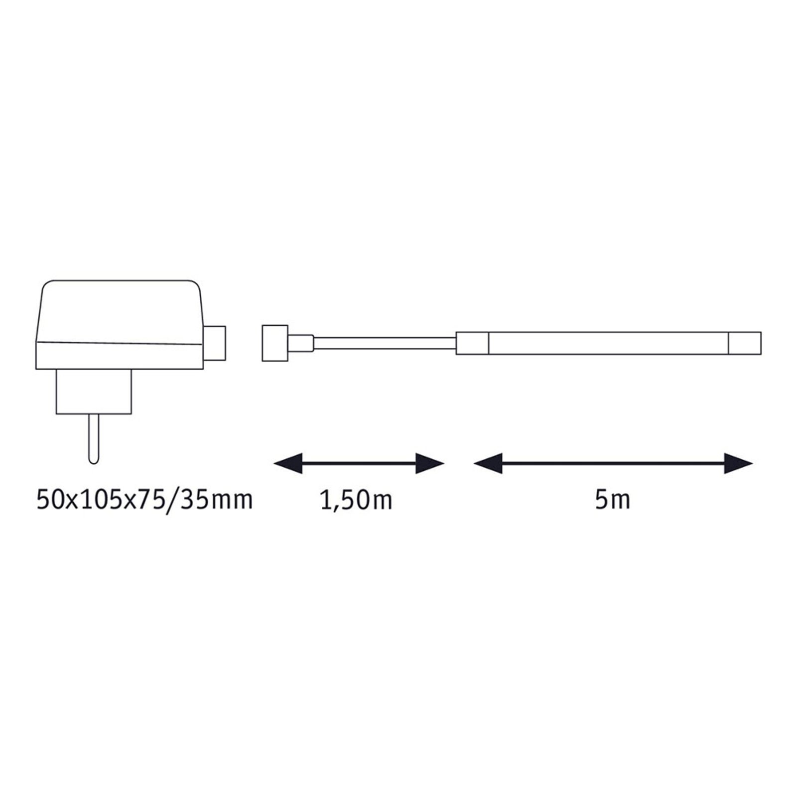 Paulmann SimpLED Strip, IP65 6500 K, 5m