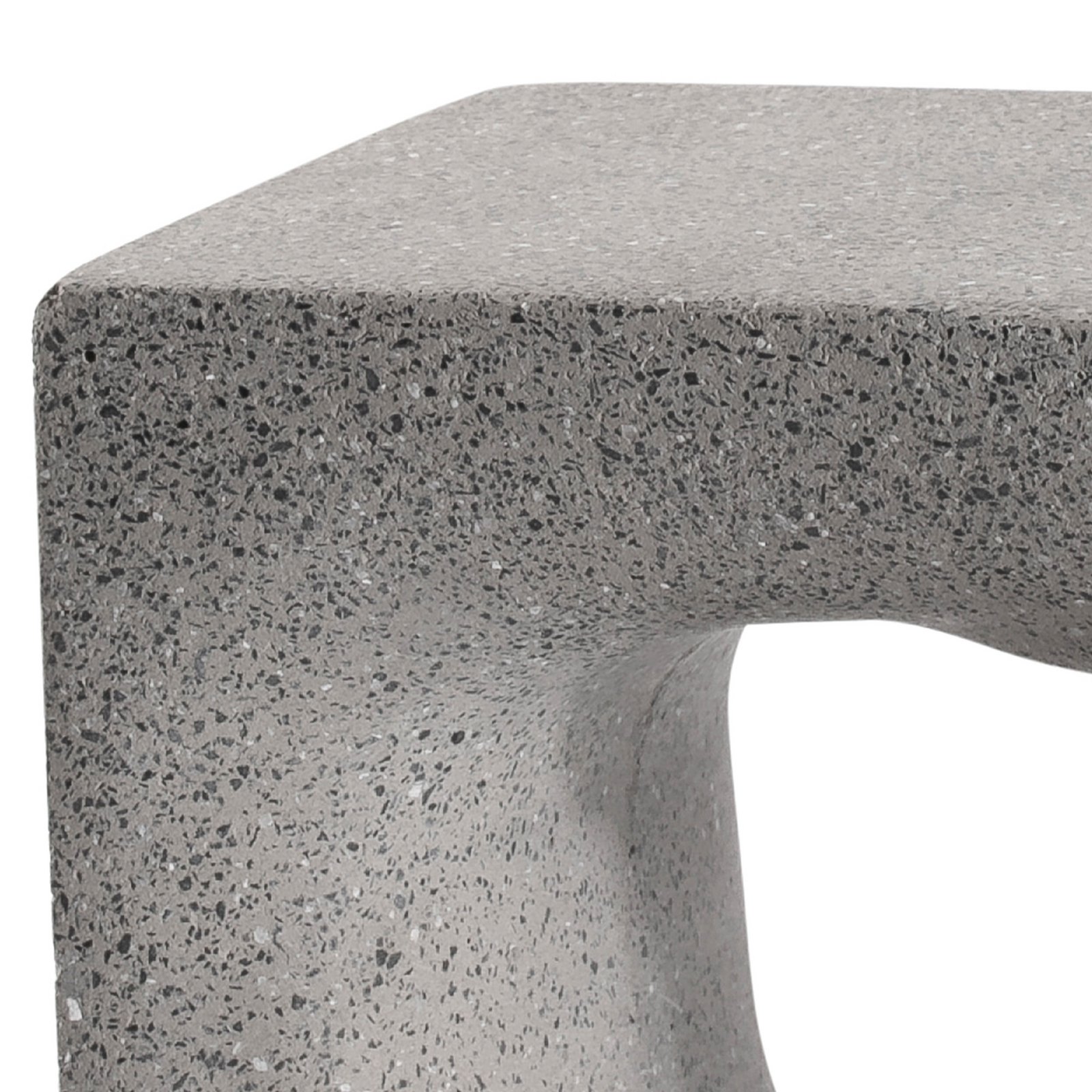 Glint LED pedestal light, 3000K, 40 cm, grey, concrete, IP55