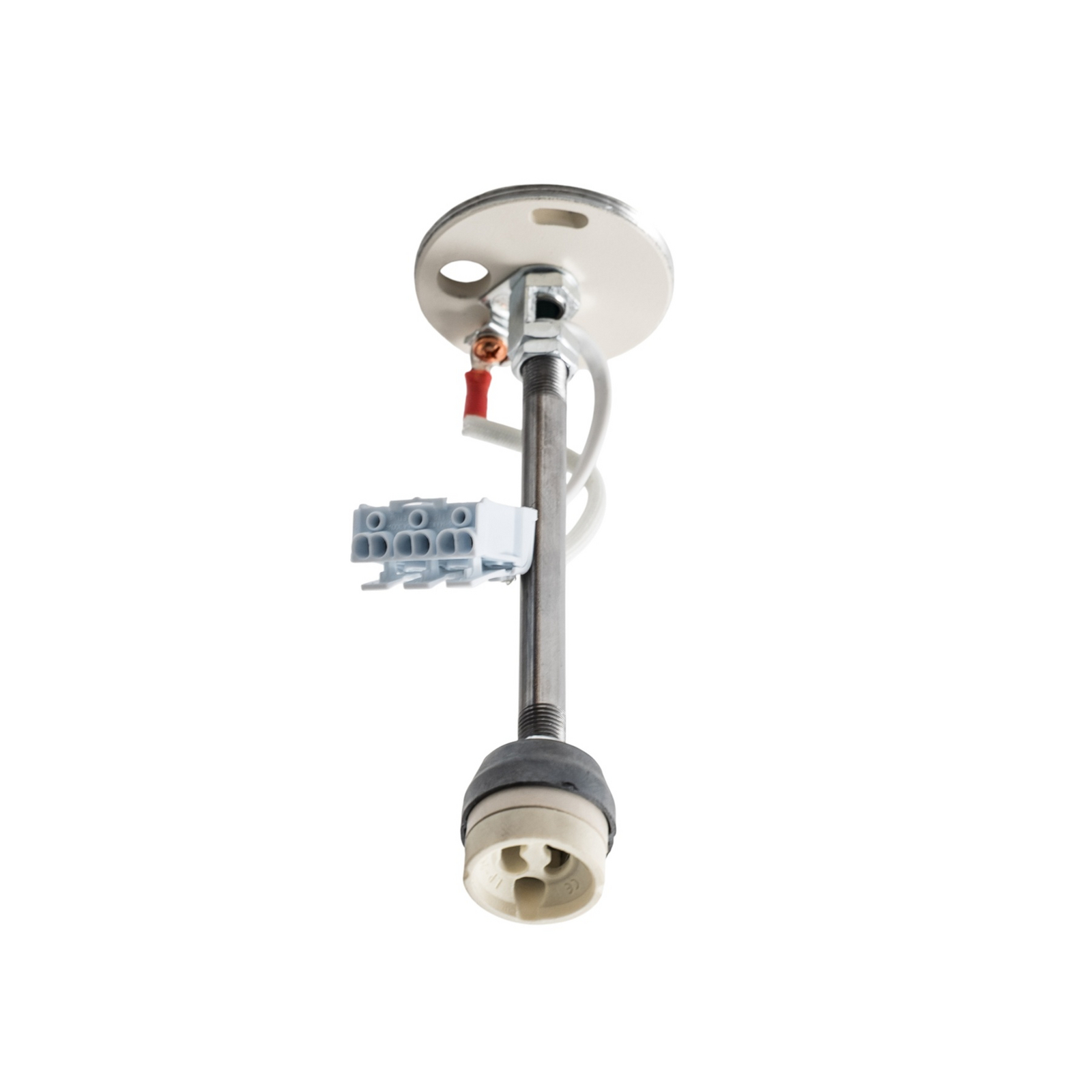 Carbon ceiling light, beige, height 20 cm, aluminium