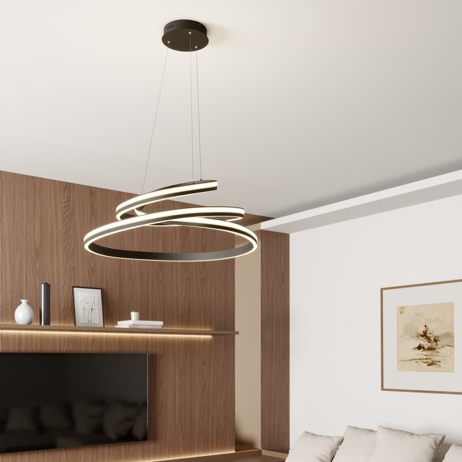 Lucande Emlyn LED hanglamp, 80 cm