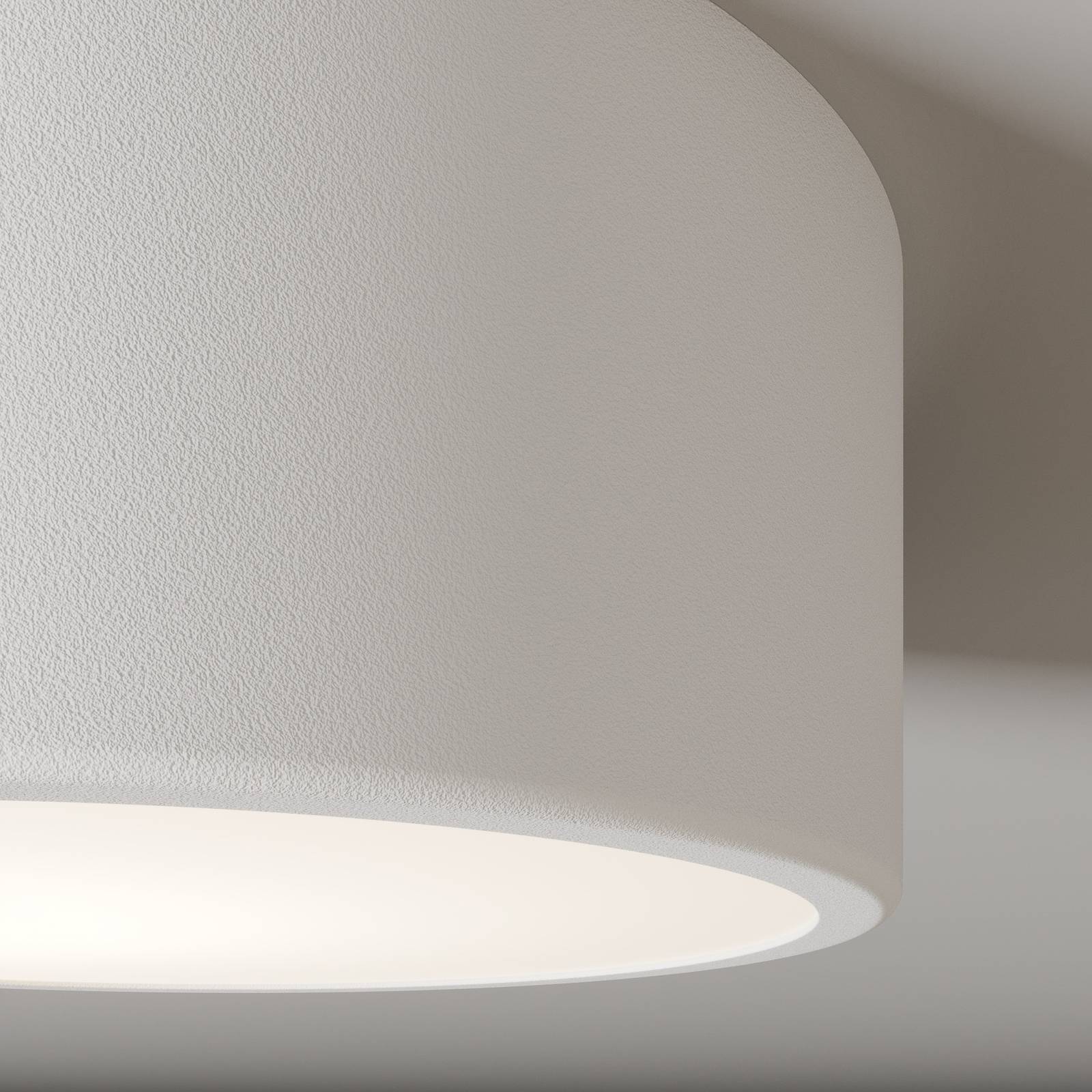 Lampa sufitowa Cleo, Ø 20 cm, IP20, biały, metal, E27