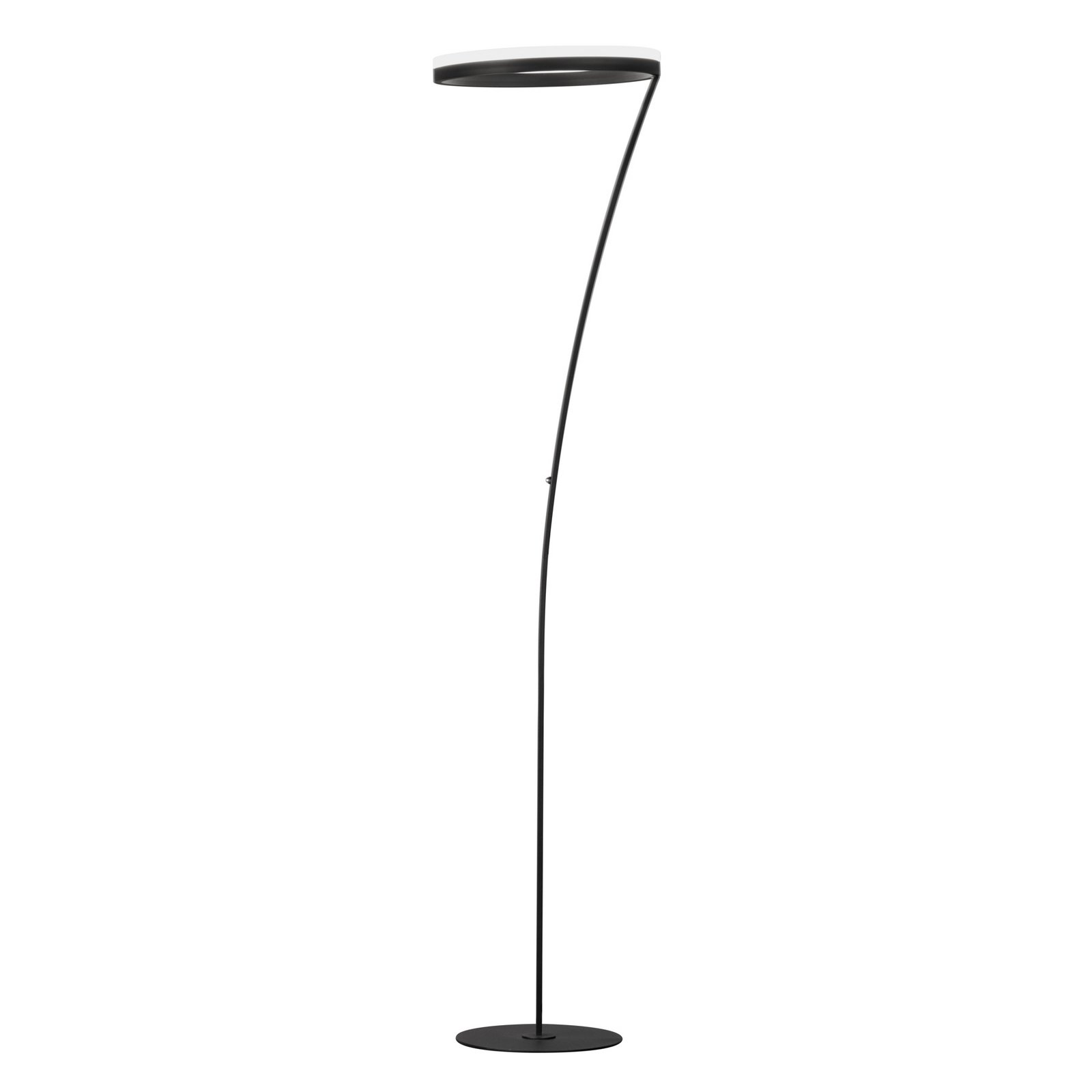 LED-gulvlampe Sirko, sandgrå, høyde 177 cm, metall, CCT
