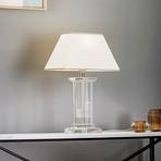 Veronique asztali lámpa, széles láb, krém/arany