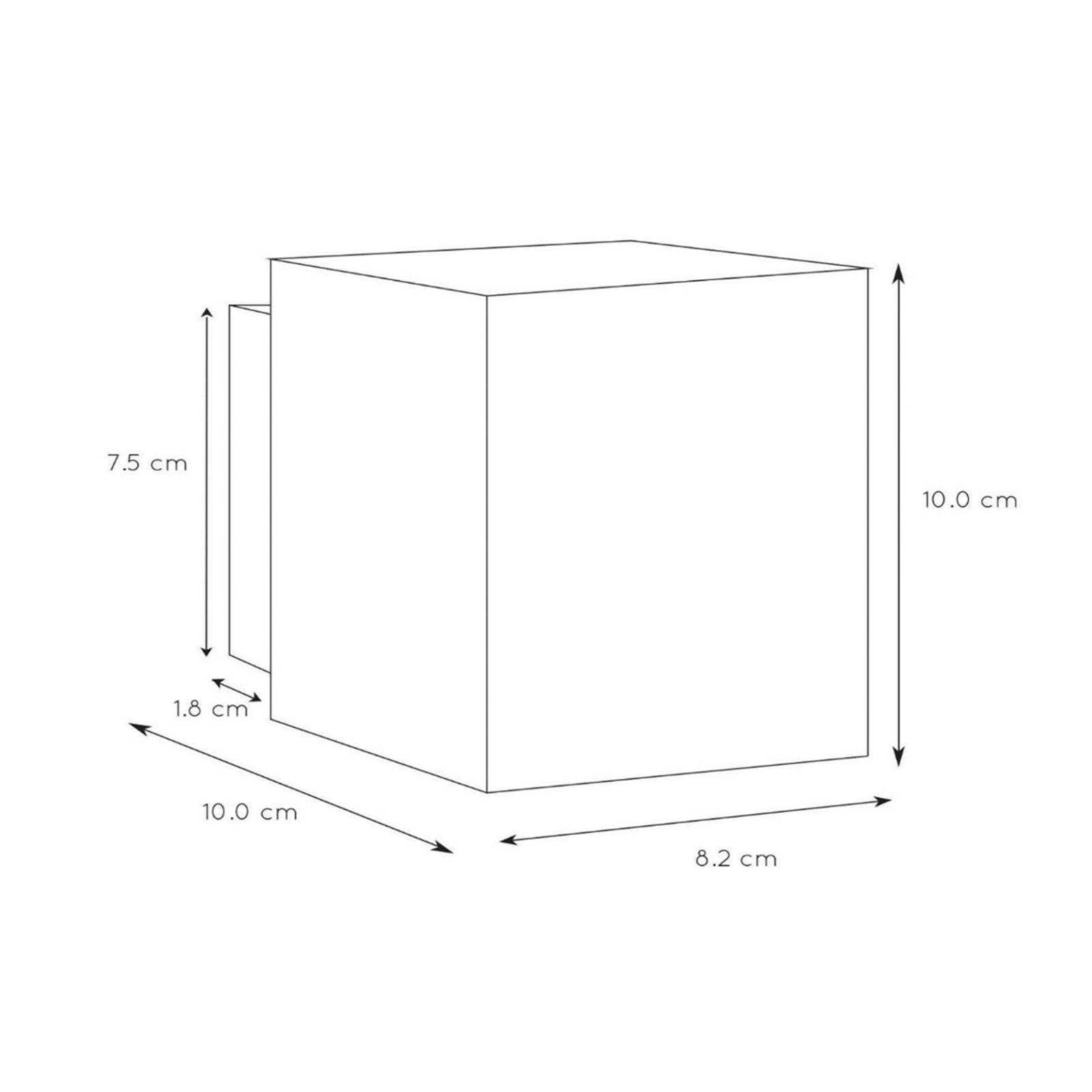 Kinkiet Xera, czarny, 10 cm, up/downlight, aluminium