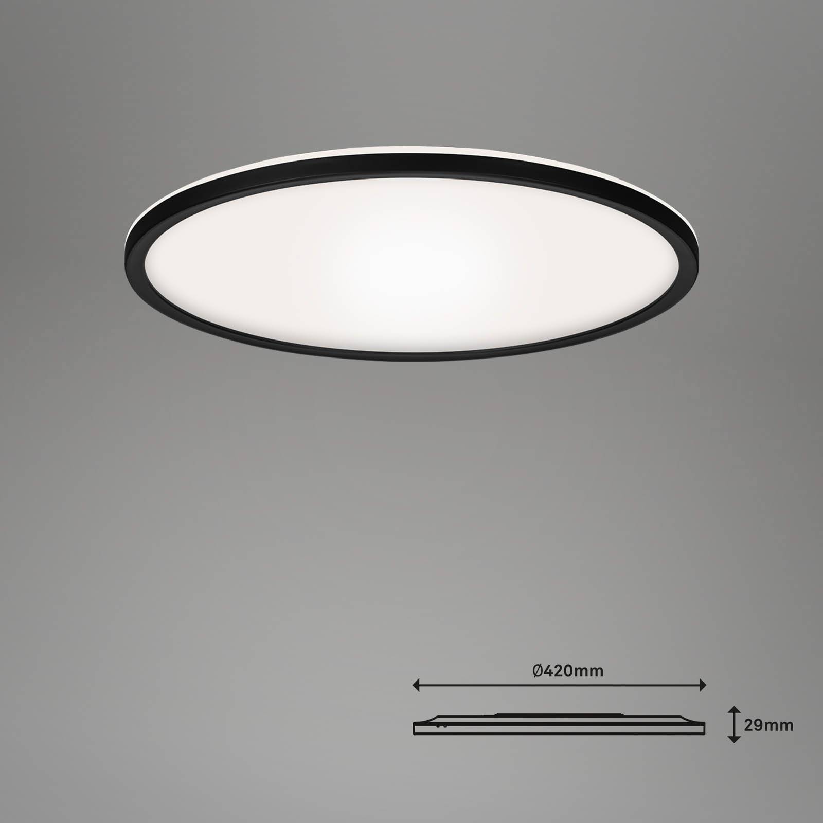 Lampa sufitowa LED Slim czarna Dime CCT Ø 42 cm