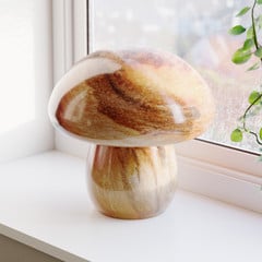 By Rydéns Mira Stolní lampa Mushroom, přírodní, sklo, E27
