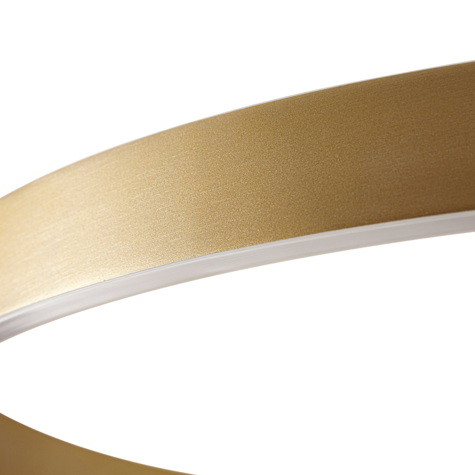 Lucande LED Pendant lamp Yonam, gold, Ø 80cm